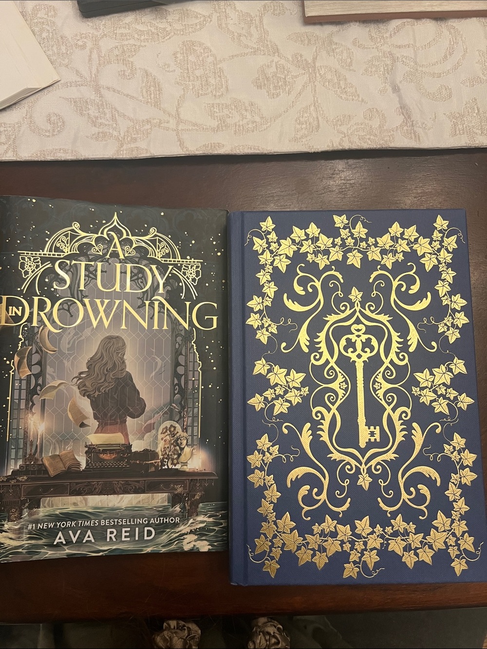Limited Edition- A Study in Drowning Decorative Hardcover - Navy and Gold